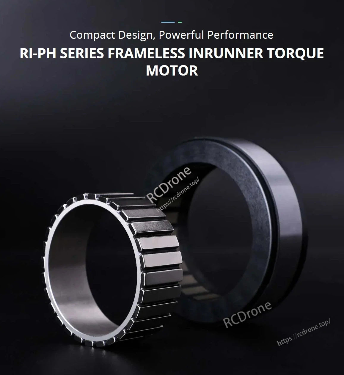 CubeMars RI85 Torque Motor, CubeMars RI85: compact, powerful frameless inrunner torque motor from RI-PH series.