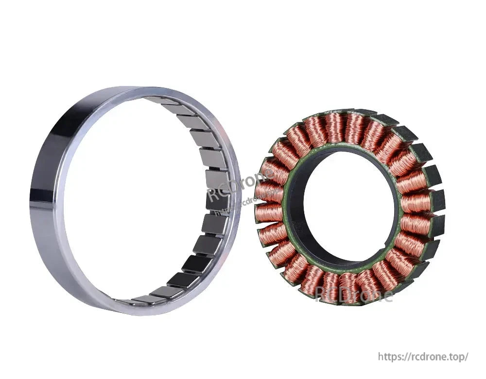 CubeMars RO60 KV115 Frameless Outrunner Torque Motor 48V 0.8Nm Hall & Temp Sensors for Cobot Arm, Robotics