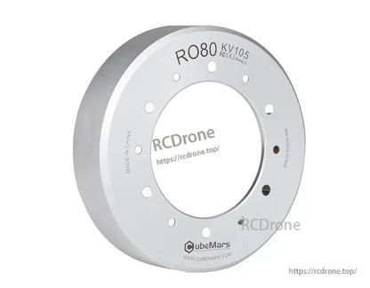 CubeMars RO80 KV105 frameless outrunner torque motor, 48V, 1.3-4Nm, 3600rpm, for cobot arm robotics, made in China.