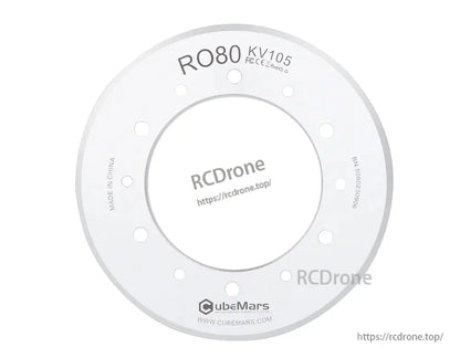 CubeMars RO80 KV105 Frameless Outrunner Torque Motor 48V 1.3Nm 4Nm 3600rpm for Cobot Arm Robotics