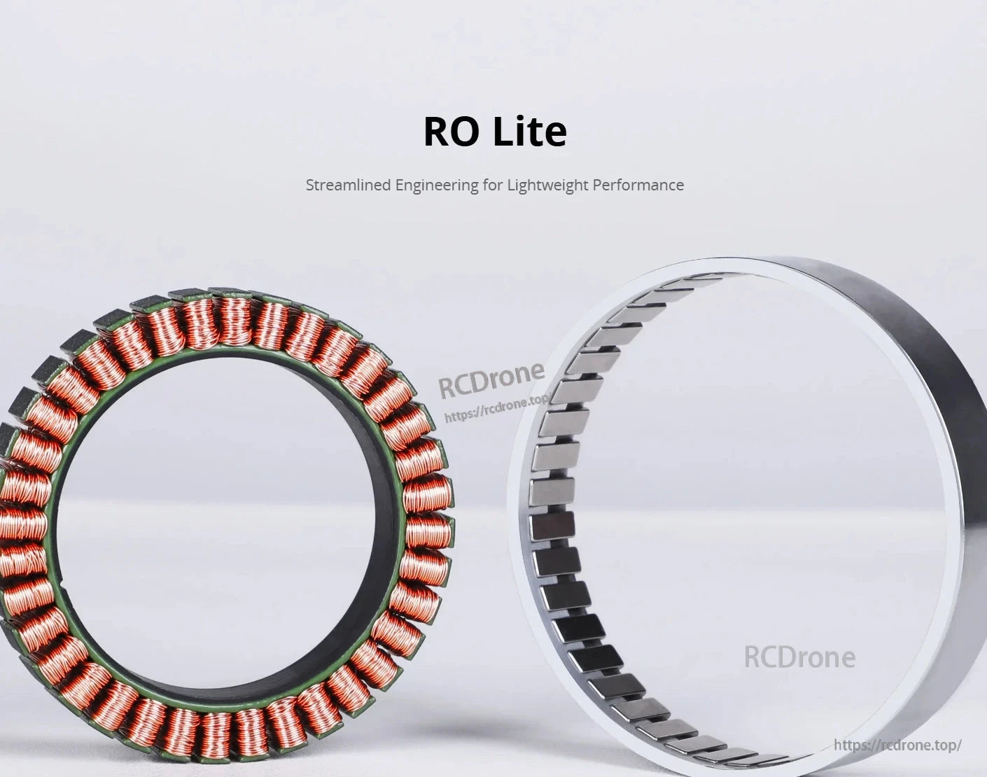 CubeMars RO80 Motor, RO Lite: Streamlined engineering for lightweight performance in motor design.