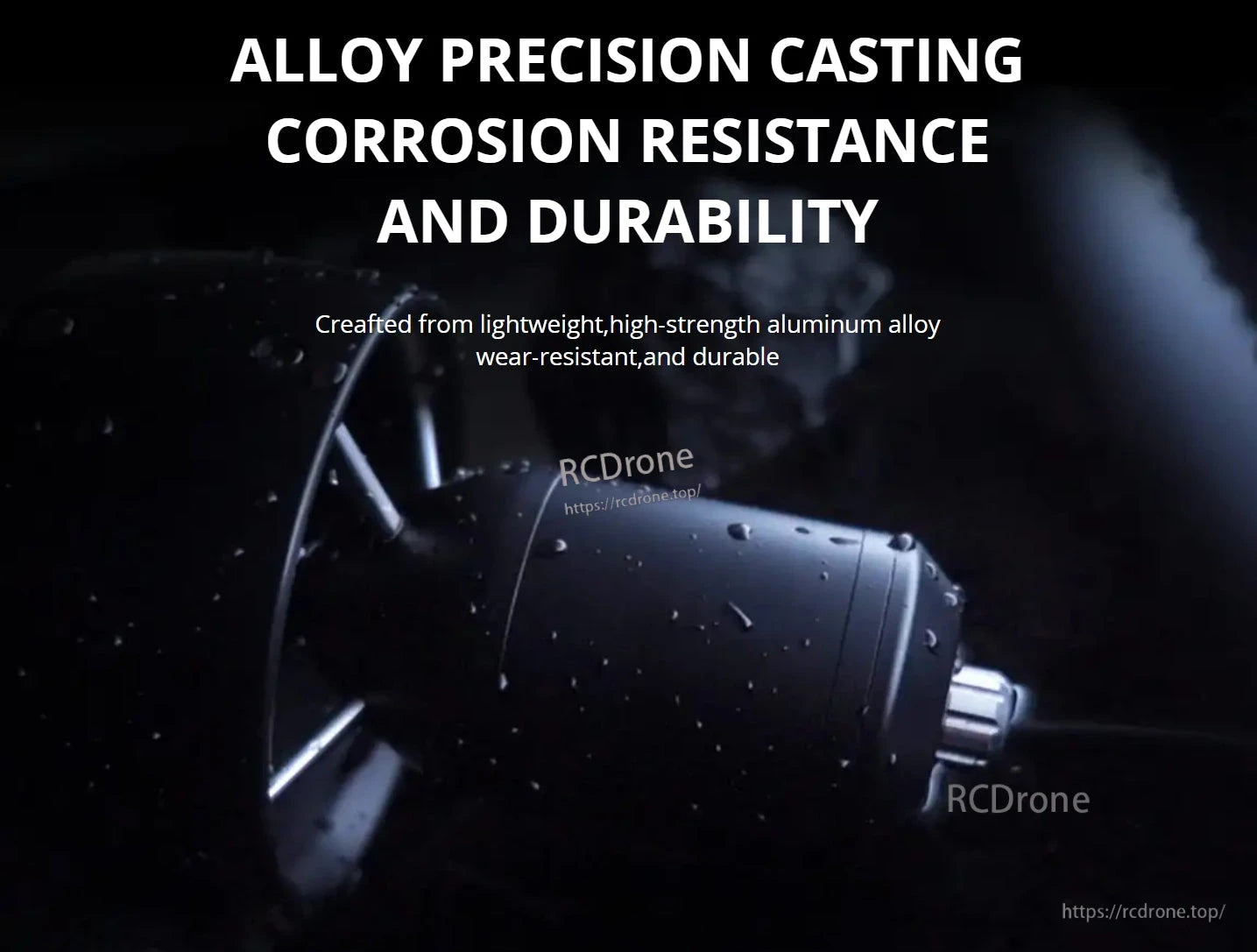 CubeMars SW7 Underwater Thruster, Alloy precision casting provides corrosion resistance and durability for CubeMars SW7 thruster.