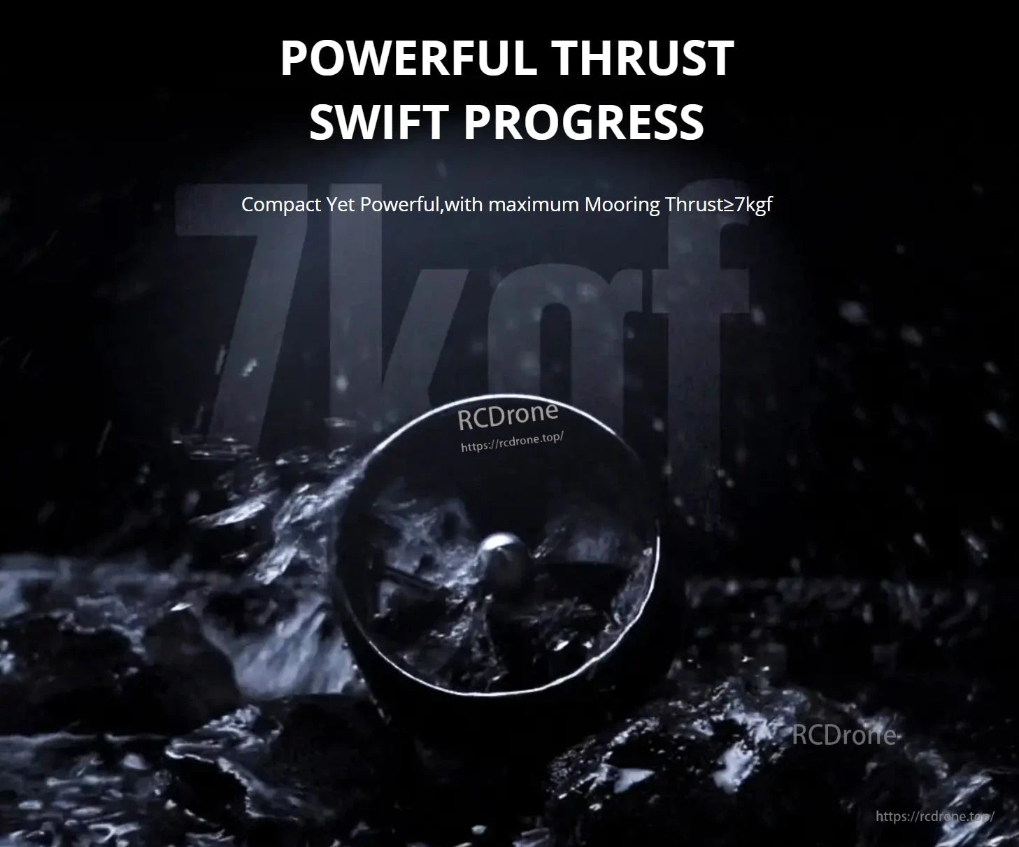 CubeMars SW7 Underwater Thruster, Powerful thrust, swift progress. Compact, maximum mooring ≥7kgf.