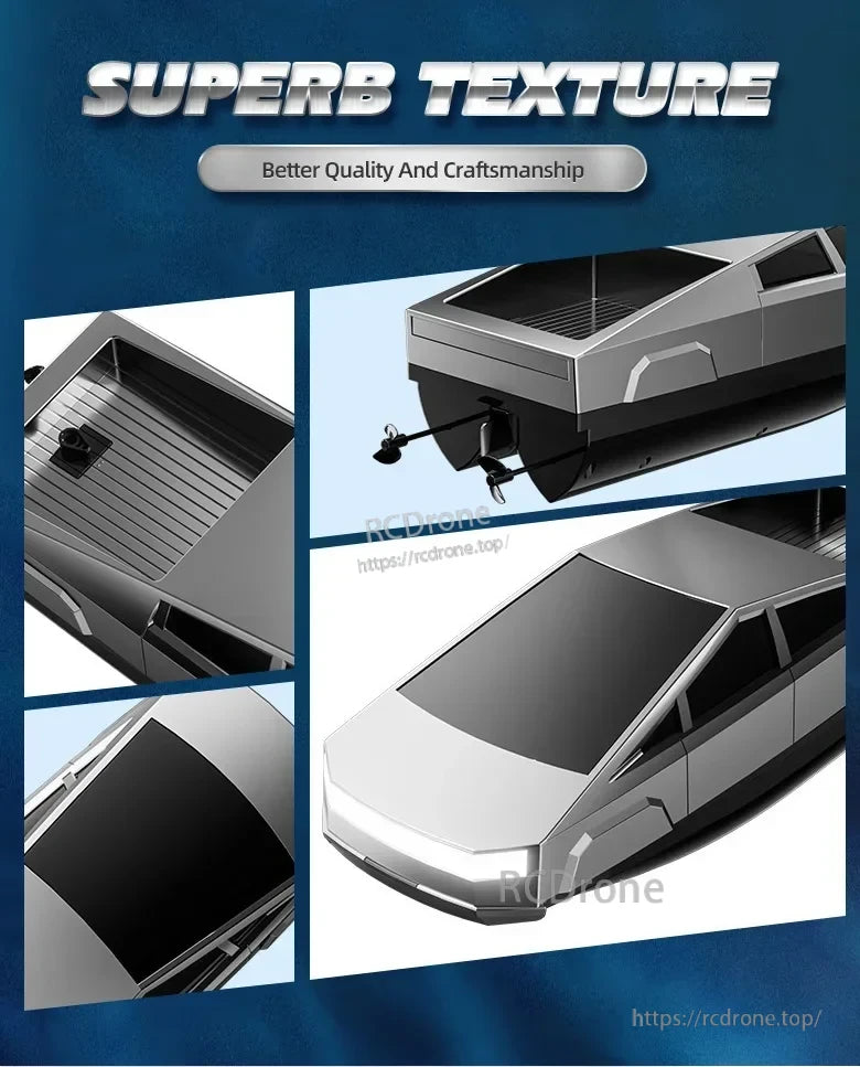 Cyberpunk 2.4GHz High‑Speed RC Boat, Superb texture, better quality and craftsmanship, high-speed RC boat with sleek design.