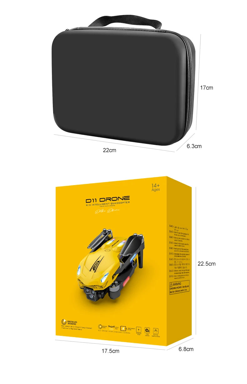 The D11 Drone is a type of unmanned aerial vehicle (UAV) used for various purposes including surveillance and data collection.