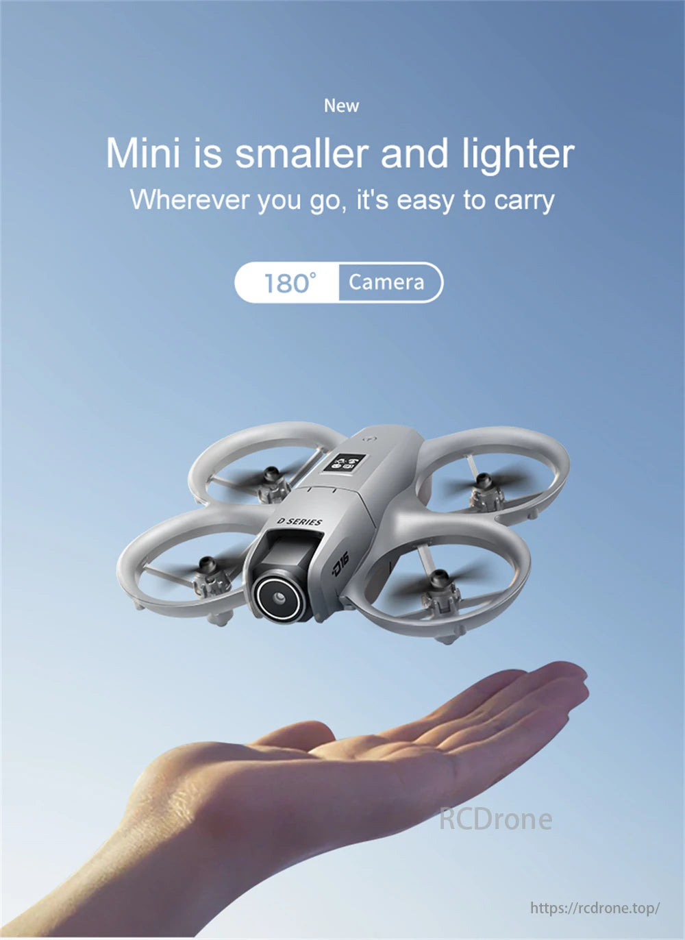 D16 Mini Drone, The new Mini drone is compact, lightweight, and portable, with a 180° camera for flexible shooting angles.