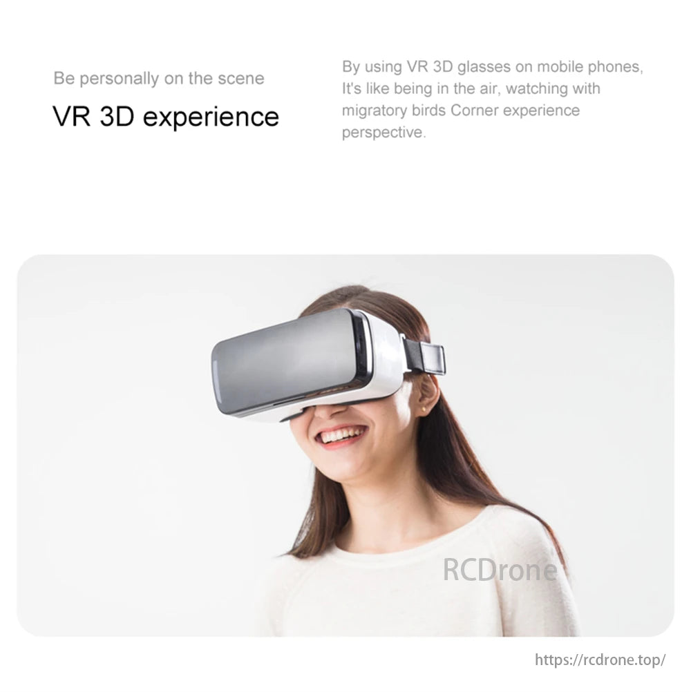 D16 Mini Drone, VR 3D experience offers immersive perspective, like being in the air with birds.