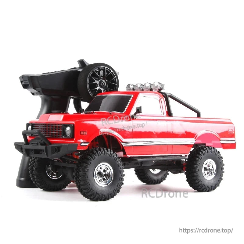 D1RC 1/18 2.4G Mini Off‑Road Rock Crawler RC Car, Mini off-road rock crawler RC car with waterproof ESC/RX, 2.4G frequency and 4WD chassis for smooth handling.