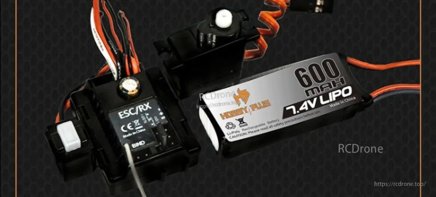 D1RC 1/18 2.4G Mini Off‑Road Rock Crawler RC Car, ESC/RX, 600mAh 7.4V LIPO, Made in China, Hobby Plus