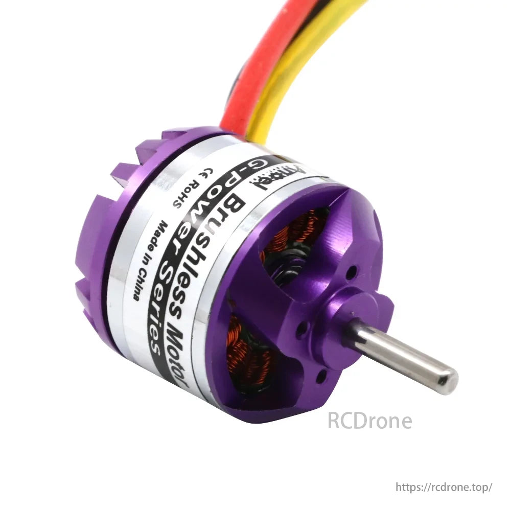 D2830 28 × 30 mm Brushless Motor, Brushless motor with multiple KV options, high thrust, compact and lightweight design for RC flight applications.