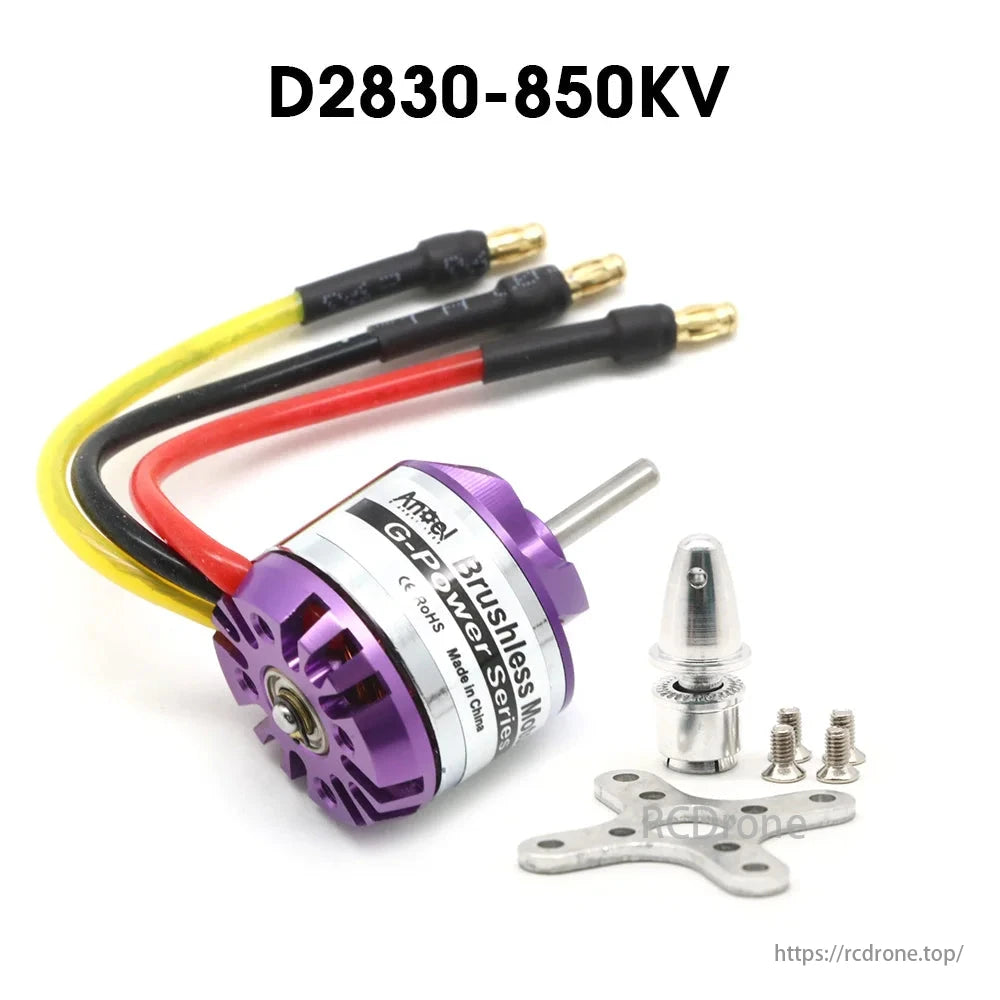 D2830 28 × 30 mm Brushless Motors (750 / 850 / 1000 / 1300 KV) – 2–4 S LiPo, 3.17 mm Shaft for RC Multicopter & Drone