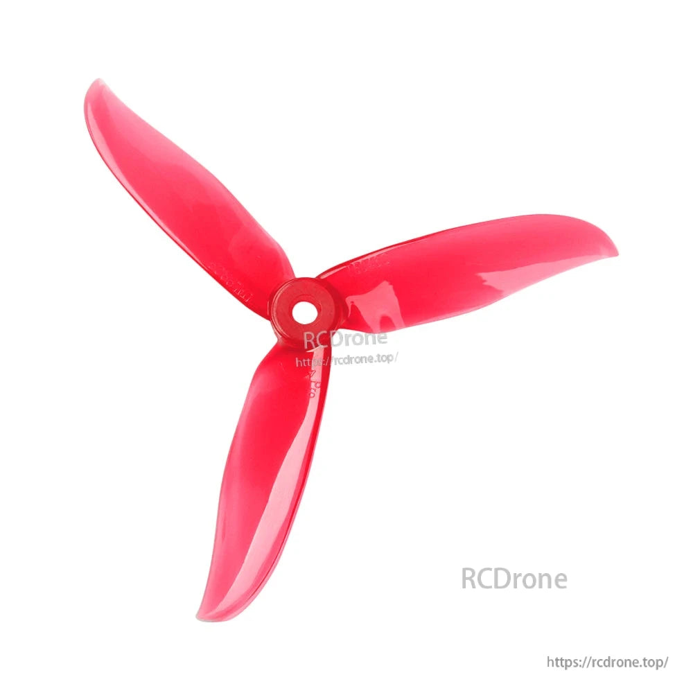 DALPROP Cyclone T5046C Pro 5in FPV Propeller, Red DALPROP Cyclone T5046C Pro 5-inch tri-blade FPV drone propeller with center mounting hole