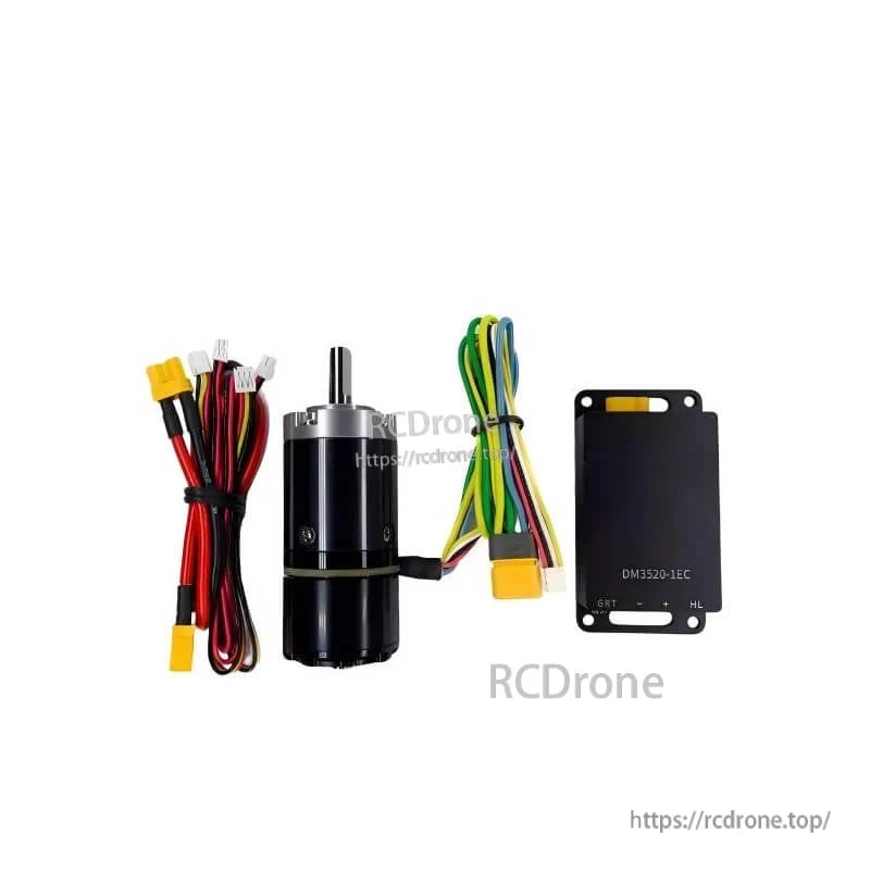 DAMIAO DM-2325 24 V, 380 rpm, 5 N·m Robot Motor, DAMIAO DM-2325: 24V, 380rpm, 5N·m motor with 1:25 gear, featuring CAN/FD communication and encoder for precise control.