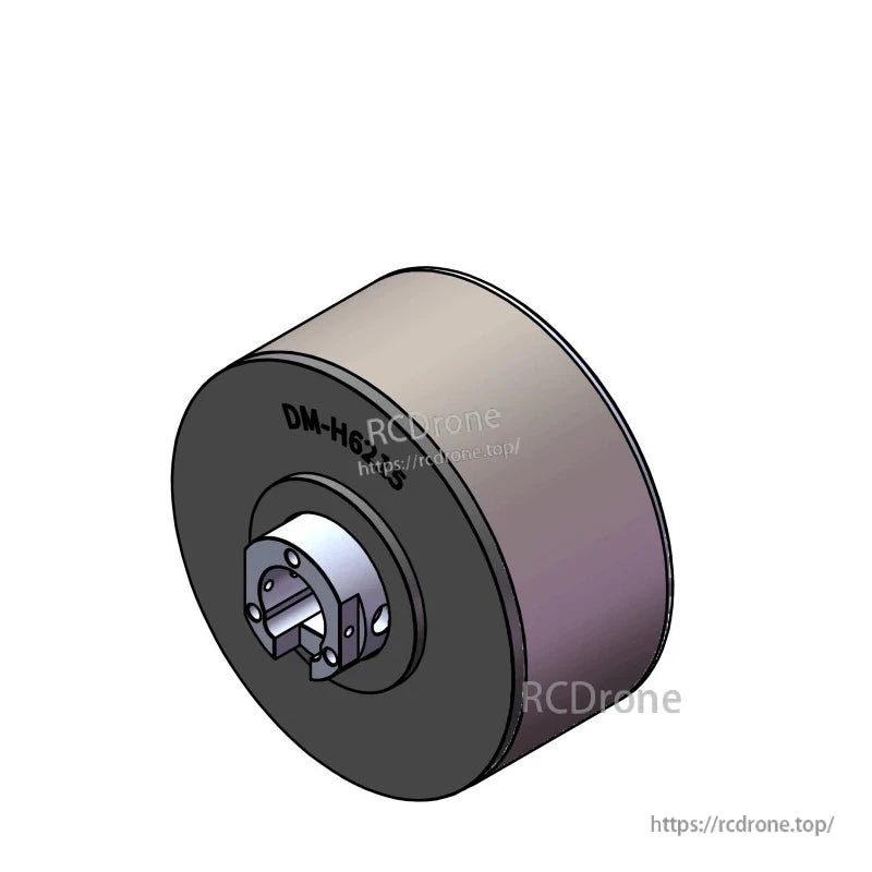 DAMIAO DM-H6215 Robot Motor, DAMIAO DM-H6215 robotic motor: 24V, 2.5A, 1 N·m nominal torque, 2 N·m peak, Hall encoder, integrated driver, CAN bus control for precise automation applications.