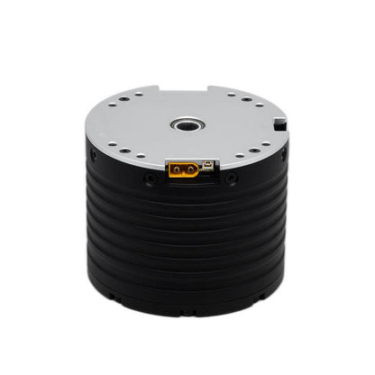 DAMIAO DM-J10422P-2EC 48V gear motor top view with power and signal connectors on housing