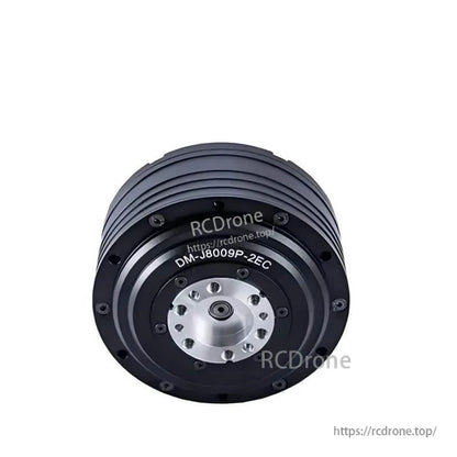 DAMIAO DM-J8009P-2EC Robot Motor, DAMIAO DM-J8009P-2EC motor: 24V, 20N·m torque, 9:1 ratio, CAN interface, dual encoders, 98mm outer diameter, 100rpm speed.