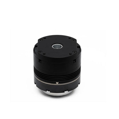 DM-JH14-2EC motor rear end view with central shaft opening and black end cap