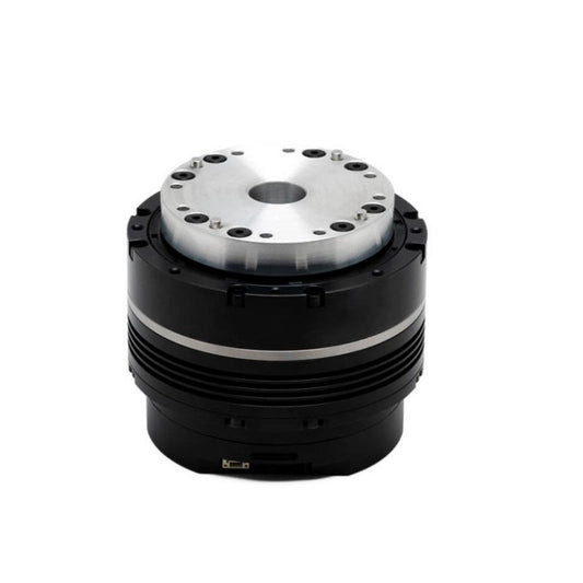 DAMIAO DM-JH17-2EC motor main view, compact black housing with silver mounting flange