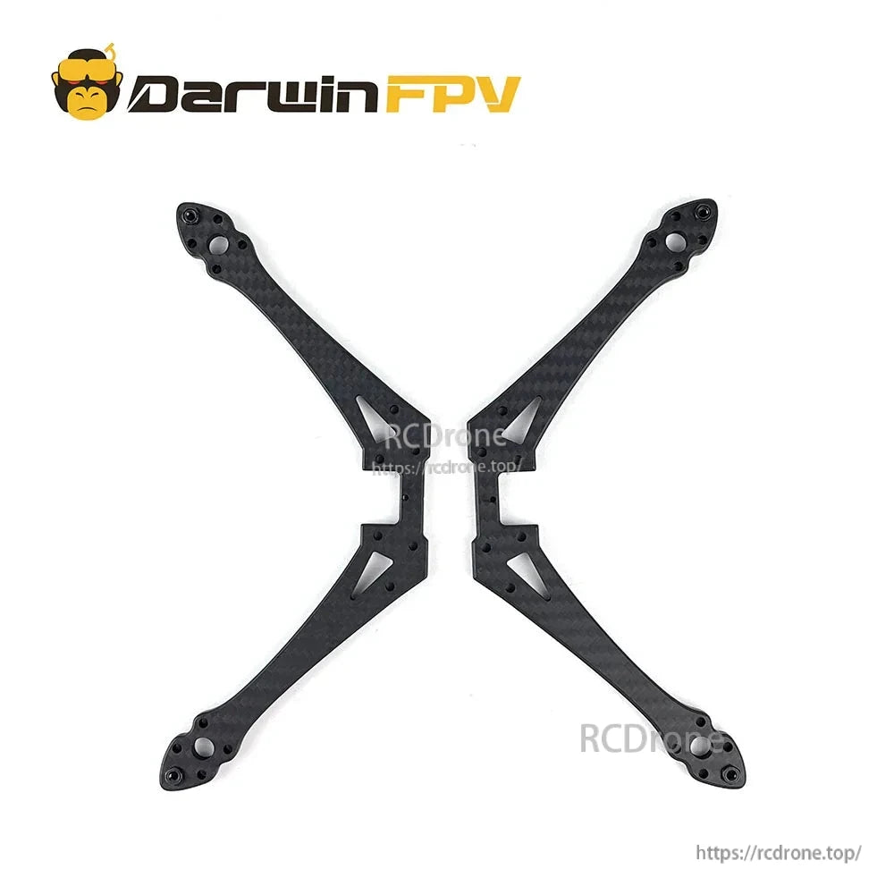 True-X carbon fiber arm set for 227mm FPV frame, four arms with motor mount holes