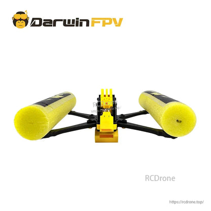 DARWIN HULK II waterproof FPV drone frame kit, front view with foam floats installed