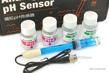 DFRobot SEN0161-V2 Gravity Lab-Grade Analog pH Sensor Kit (Arduino / Raspberry Pi, Calibration Solutions Included)
