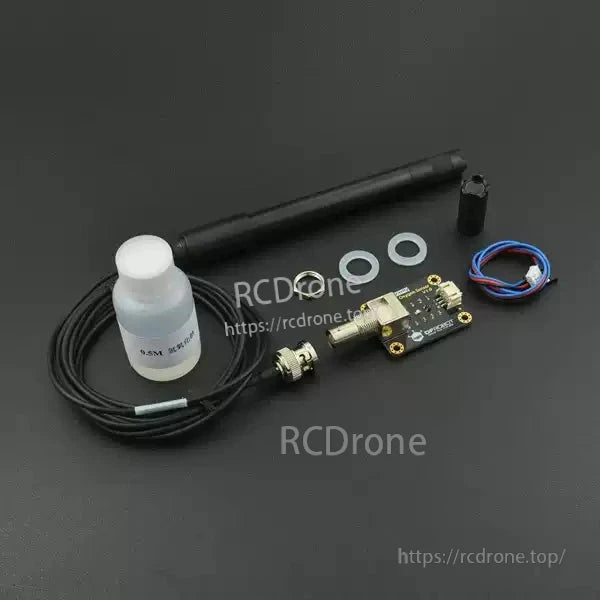 DFRobot SEN0237 DO Sensor, A package contains a Galvanic Dissolved Oxygen Probe with Membrane Cap and various accessories like spare parts and cables.
