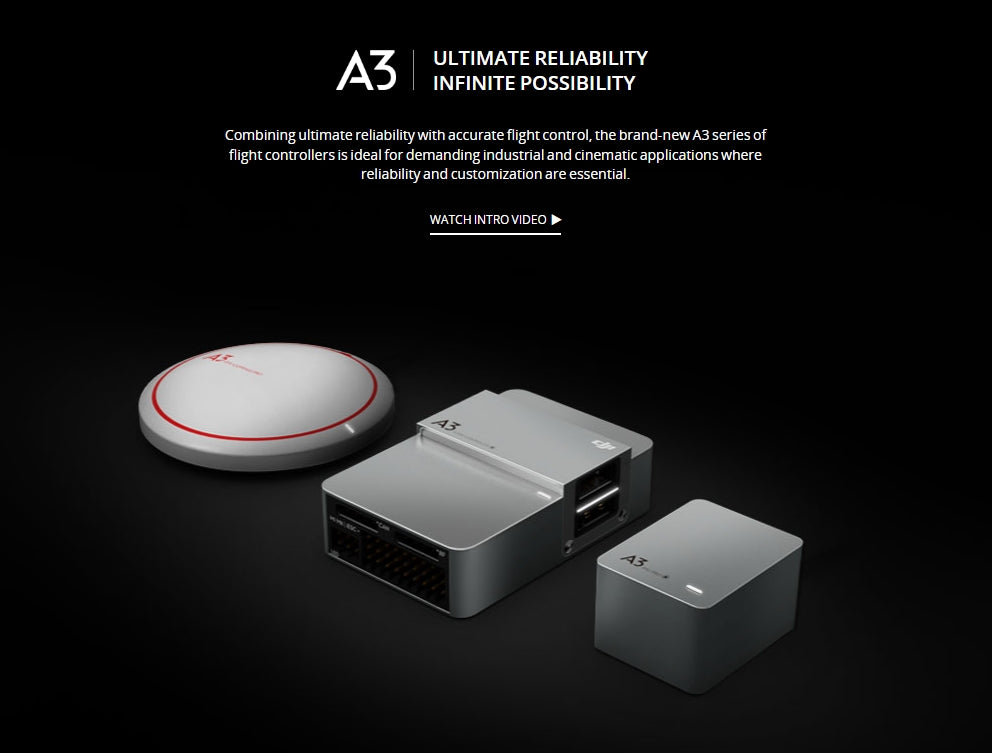 DJI A3 Autopilot Flight Controller, A3 series flight controllers provide top reliability and customization, perfect for industrial and cinematic use.