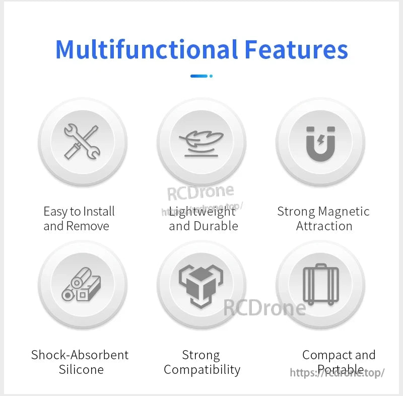 DJI Action 5 Mount, Lightweight, strong magnet, shock-absorbent, portable, easy to install, and widely compatible for convenient use.