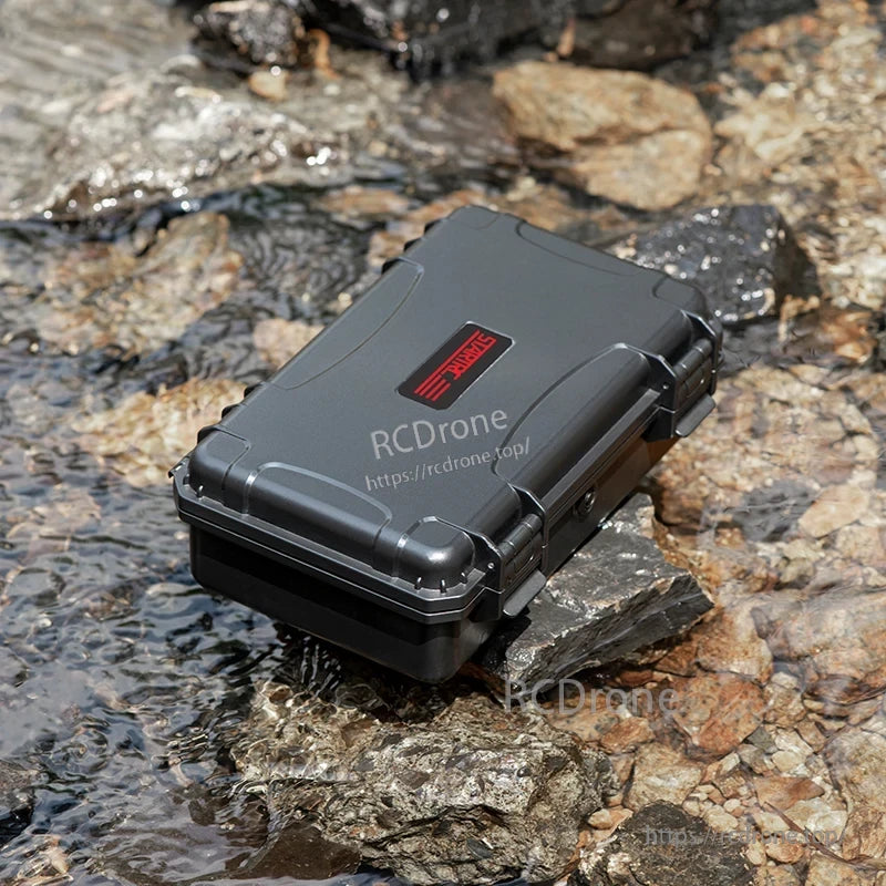 DJI Action 5 Pro Waterproof Case, The STARTRC Hard Waterproof Box is compatible with DJI Action cameras, featuring IP67 waterproof rating and measures 252*160*75mm.