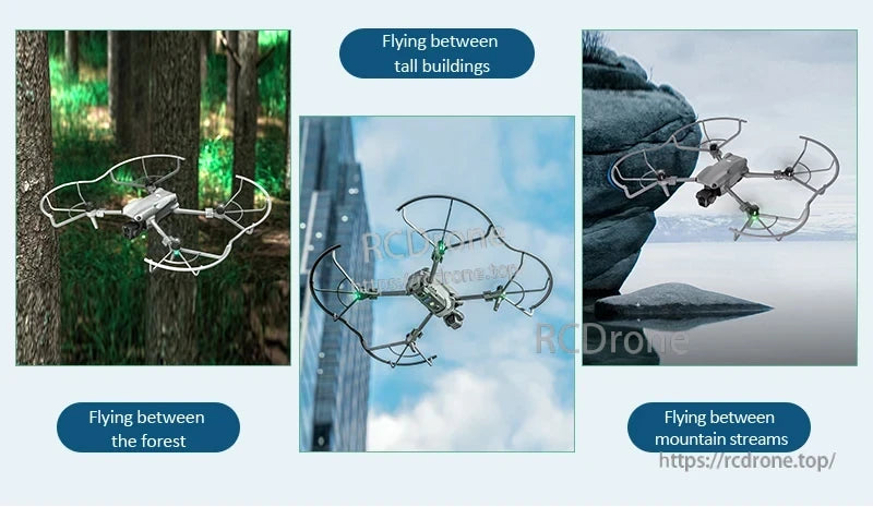 DJI Air 3 Landing Gear ensures stable flight in forests, cities, and mountains.