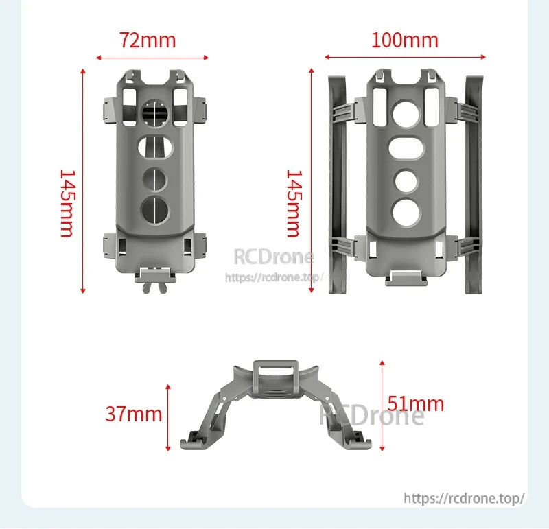 DJI Air 3 Landing Gear, This listing offers drone accessories for DJI Air 3, featuring a foldable landing gear and a lightweight propeller guard.