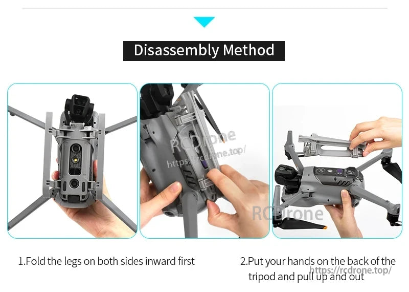 Disassembly method for DJI Air 3 landing gear