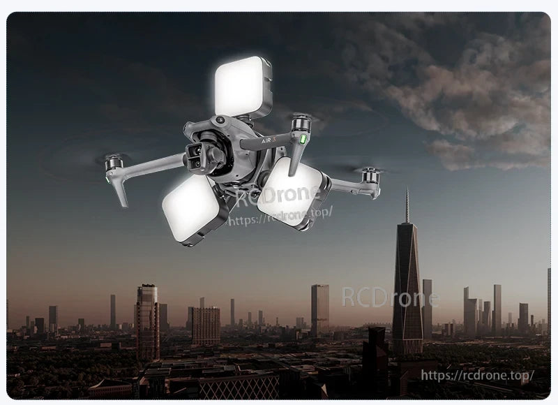 DJI Air 3 Mount Holder, STARTRC expansion mount bracket compatible with DJI Air 3, suitable for mounting action cameras like GoPro and others.