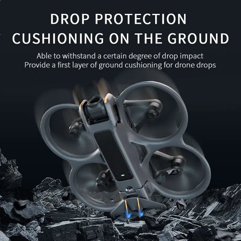 DJI Avata 2 Tail Wing, Drop protection cushioning on ground, withstands impact, protects drone from drops.