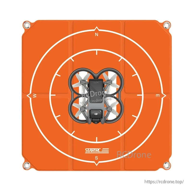 The DJI Avata Landing Pad is a foldable mat for drones with ground pegs, suitable for various sizes and accessories.