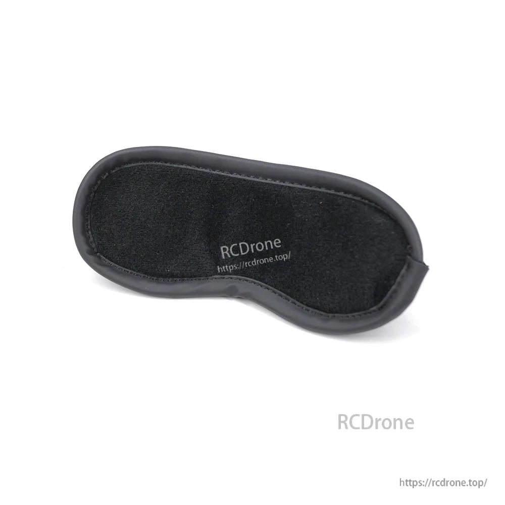 Goggle cover interior lining shown with RCDrone watermark on surface, close-up angle