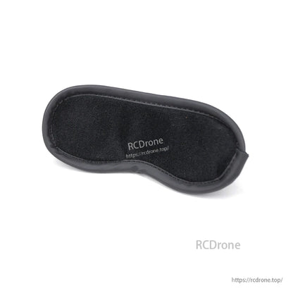 Goggle cover interior lining shown with RCDrone watermark on surface, close-up angle