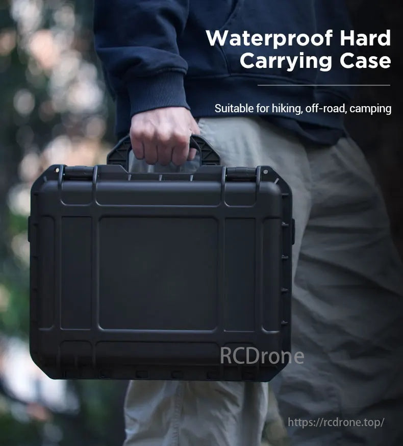 DJI Flip Waterproof Case, Waterproof Hard Carrying Case. Suitable for hiking, off-road, camping.