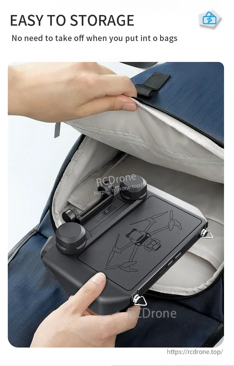 DJI Mini 4 joystick protector: compact, easy to store, no removal needed when packing.