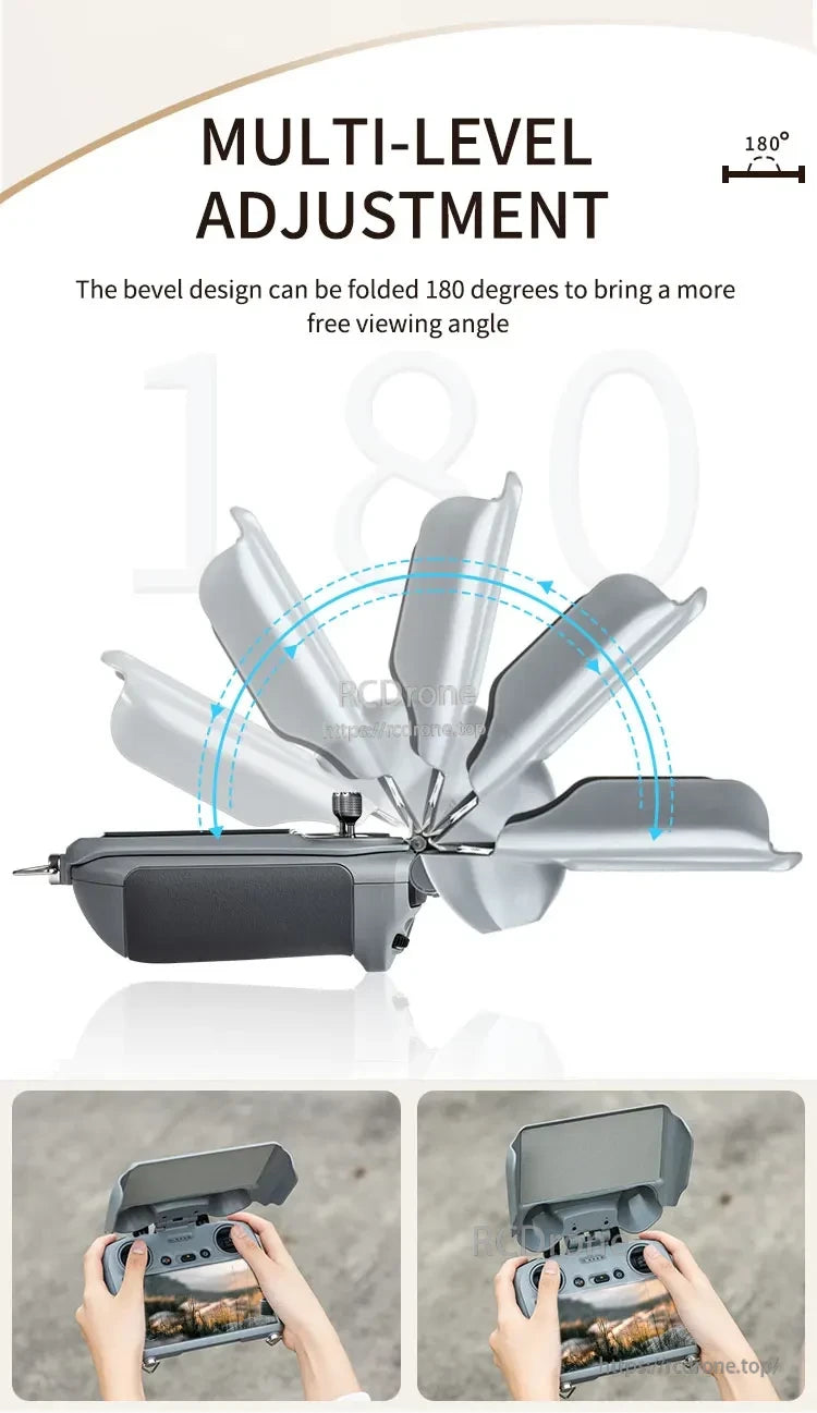 DJI Mini 4 Joystick Protector, Multi-level adjustment, 180-degree foldable design for flexible viewing.