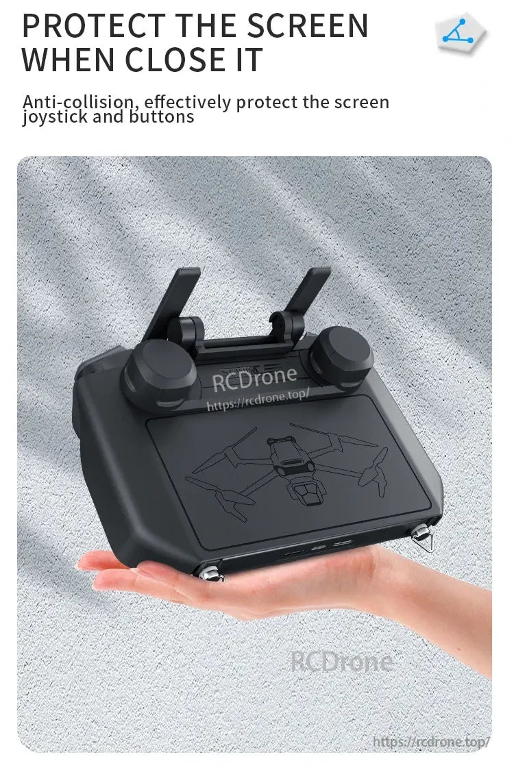 DJI Mini 4 Joystick Protector, Protects screen, joysticks, and buttons with anti-collision design when drone is closed. Ensures durability and safety during storage and transport.