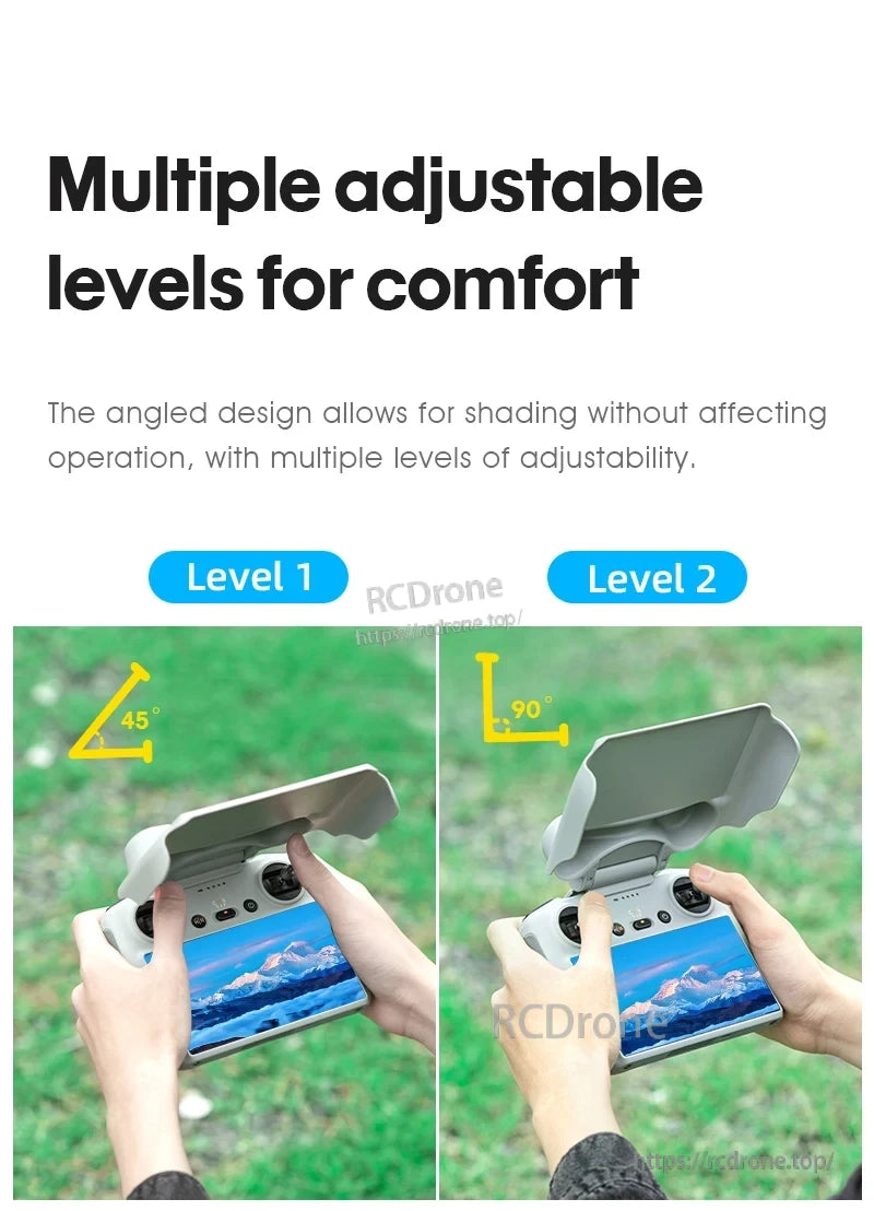 DJI Mini 4 Joystick Protector, Adjustable shading for comfortable use.