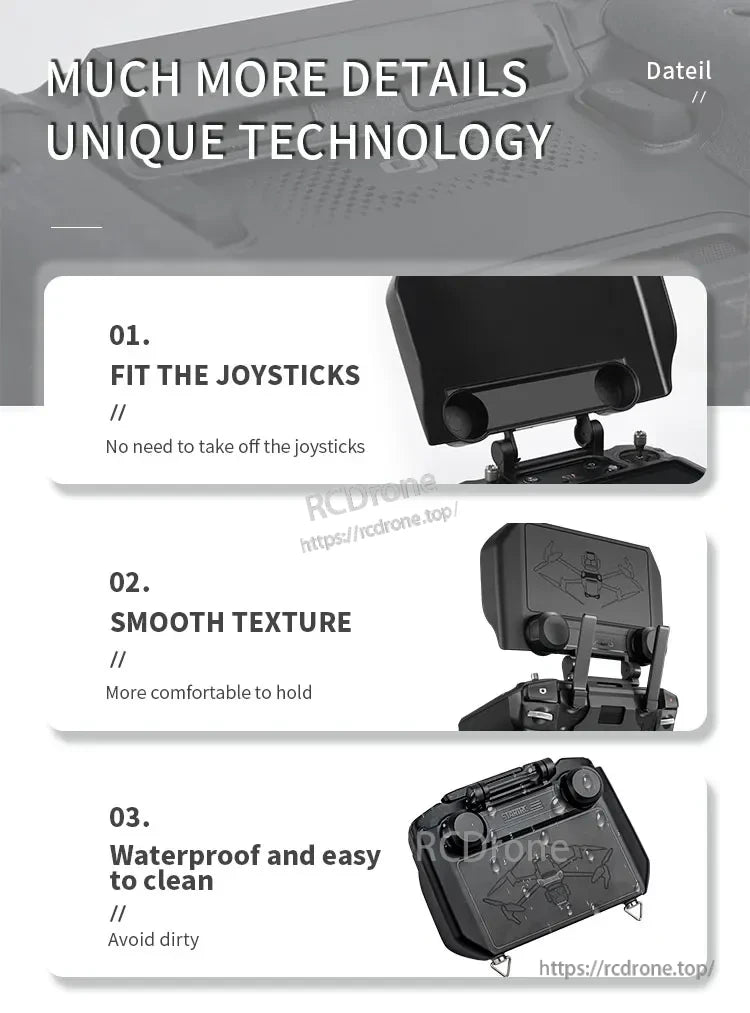 DJI Mini 4 Joystick Protector, Joystick protector stays secure, provides smooth comfort, and is waterproof for easy cleaning—no removal needed. (18 words)