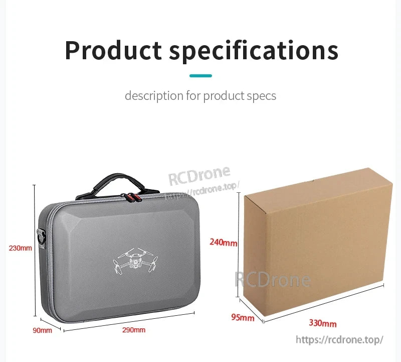 DJI Mini 4 Pro Carry Case, DJI Mini 4 Pro carrying case made of PU leather with lycra lining for storage and transport.