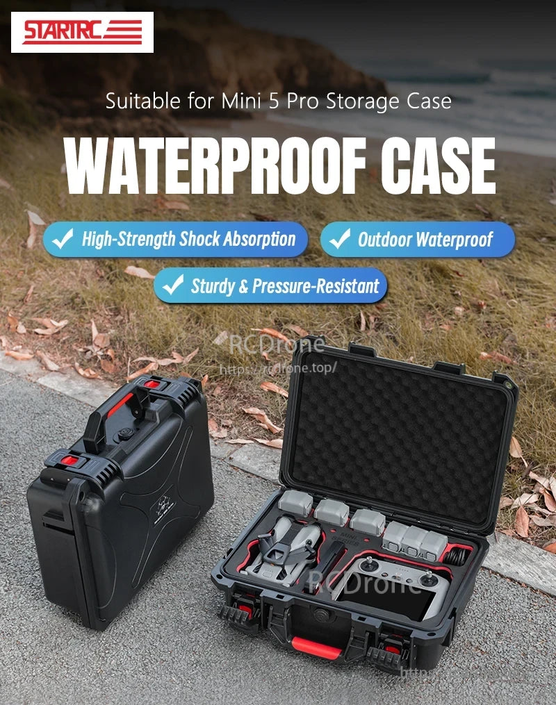 DJI Mini 5 Pro Water Case, Waterproof, shockproof case for Mini 5 Pro—durable, pressure-resistant, and ideal for rugged outdoor use.