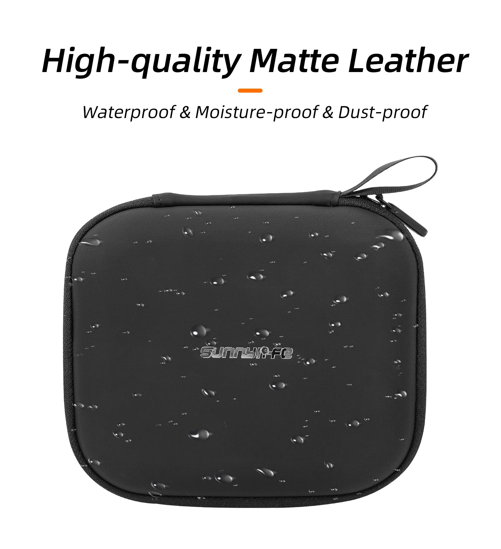 The DJI Neo Drone Bag has high-quality matte leather construction for protecting drones and accessories from water, moisture, and dust.