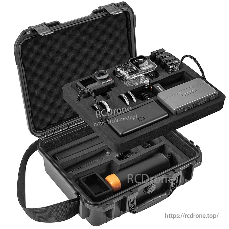 DJI Osmo Action 5 Pro Hard Case, DJI Osmo Action 5 Pro camera kit storage and transportation for outdoor use, sports, and daily protection.