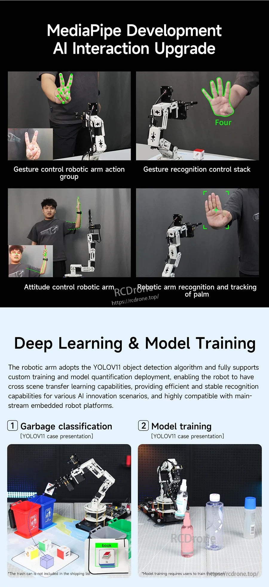 MediaPipe gesture control and deep learning training examples for classification and model training