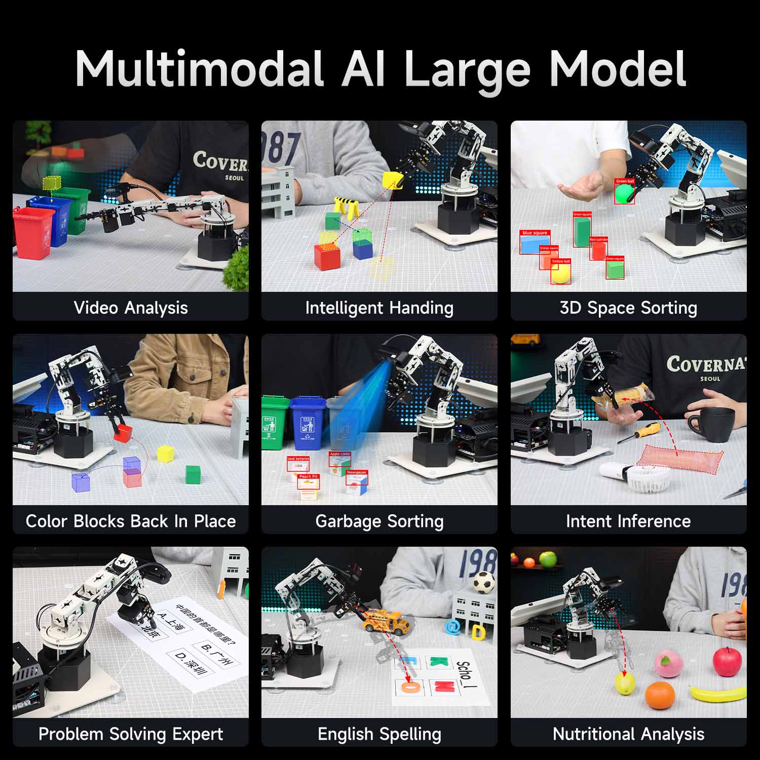 DOFBOT AI Robotic Arm Application scenarios