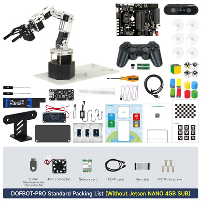 DOFBOT-PRO Standard Packing List